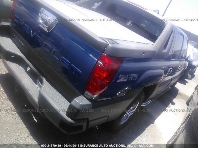 3GNEC13T33G151785 - 2003 CHEVROLET AVALANCHE C1500 BLUE photo 4