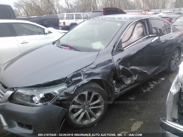 1HGCR2F54EA245632 - 2014 HONDA ACCORD SPORT 灰色 照片 6