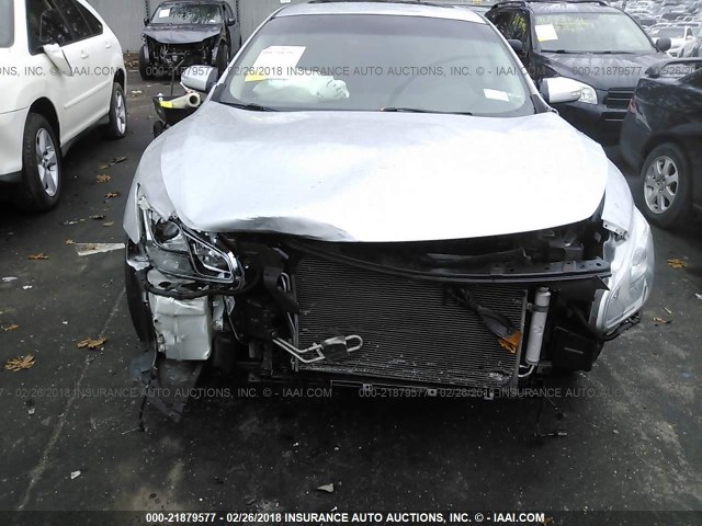 1N4AA5AP7DC801657 - 2013 NISSAN MAXIMA S/SV SILVER photo 6