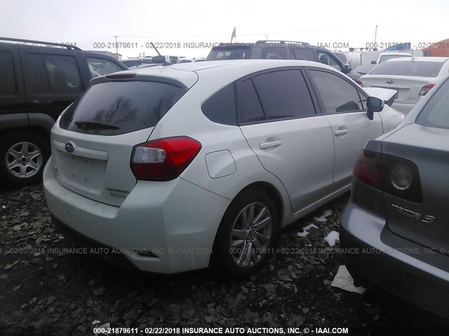 JF1GPAC64FH265844 - 2015 SUBARU IMPREZA PREMIUM WHITE photo 4