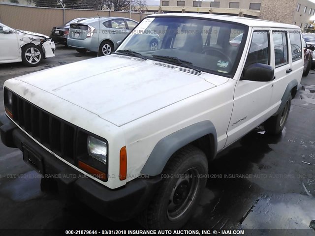 1J4FT28S4VL503159 - 1997 JEEP CHEROKEE SE WHITE photo 2