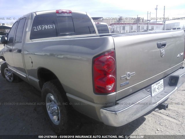 3D7KS28A18G166696 - 2008 DODGE RAM 2500 ST/SLT 金色 照片 3