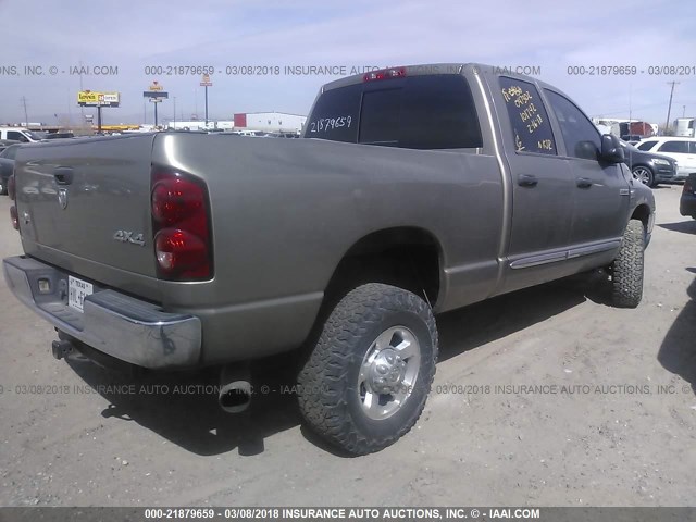 3D7KS28A18G166696 - 2008 DODGE RAM 2500 ST/SLT 金色 照片 4