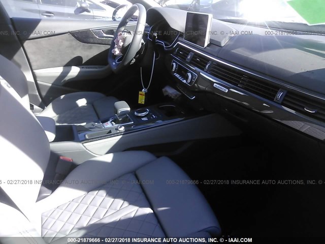 WAUB4CF56JA031411 - 2018 AUDI S5 PREMIUM PLUS BLUE photo 5