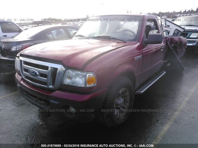 1FTLR4FE6BPA00205 - 2011 FORD RANGER SUPER CAB RED photo 2