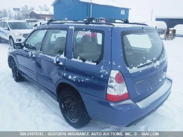 JF1SG63678H704934 - 2008 SUBARU FORESTER 2.5X BLUE photo 3