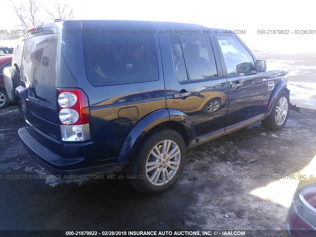 SALAG2D43CA616906 - 2012 LAND ROVER LR4 HSE BLUE photo 4