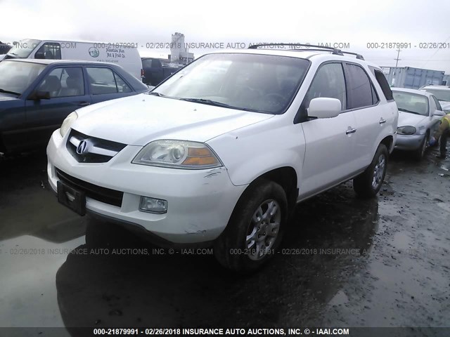 2HNYD18865H506050 - 2005 ACURA MDX TOURING WHITE photo 2