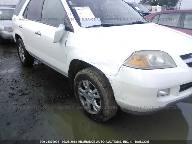 2HNYD18865H506050 - 2005 ACURA MDX TOURING WHITE photo 6