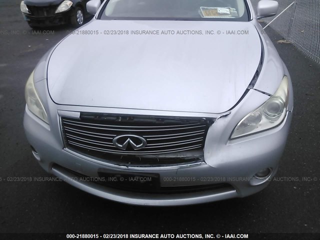 JN1BY1AR0BM370089 - 2011 INFINITI M37 X SILVER photo 6