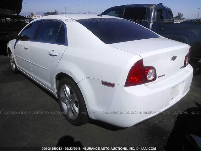1G1ZA5EU9BF167284 - 2011 CHEVROLET MALIBU LS 白色 照片 3