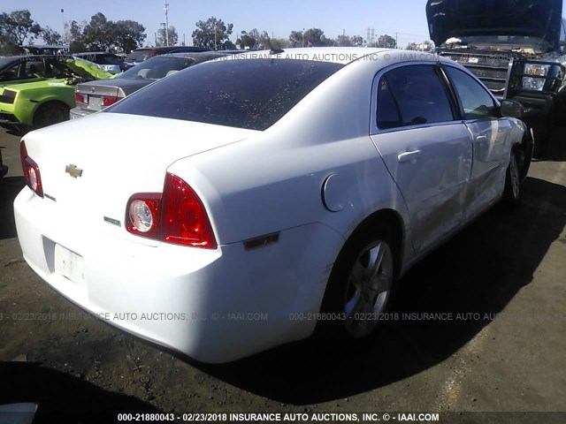 1G1ZA5EU9BF167284 - 2011 CHEVROLET MALIBU LS 白色 照片 4