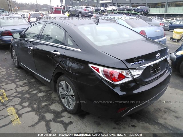 KMHEC4A44FA132862 - 2015 HYUNDAI SONATA HYBRID/LIMITED BLACK photo 3