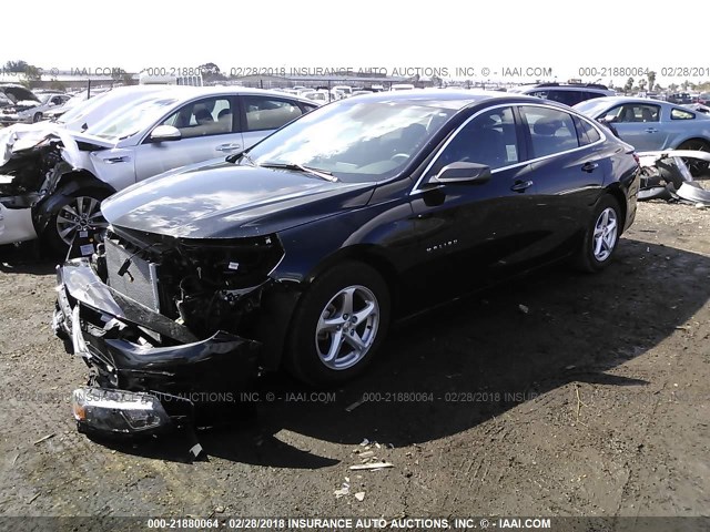 1G1ZB5ST5HF146336 - 2017 CHEVROLET MALIBU LS 黑色 照片 2