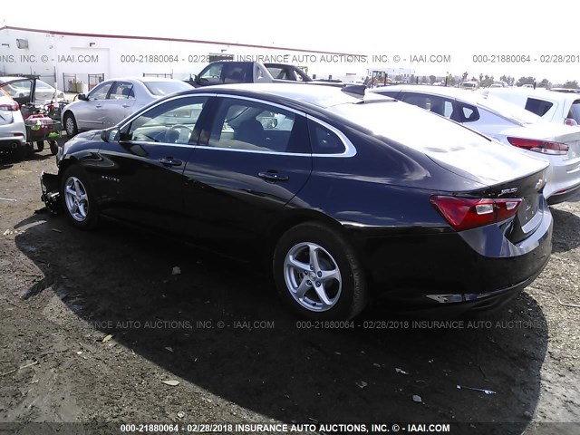 1G1ZB5ST5HF146336 - 2017 CHEVROLET MALIBU LS 黑色 照片 3