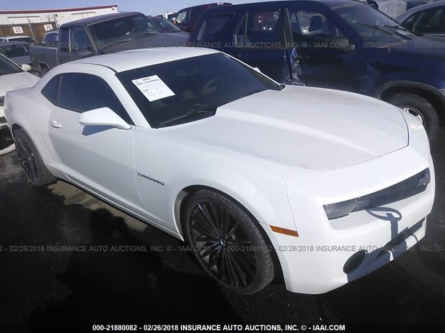 2G1FA1E34C9140135 - 2012 CHEVROLET CAMARO LS WHITE photo 1