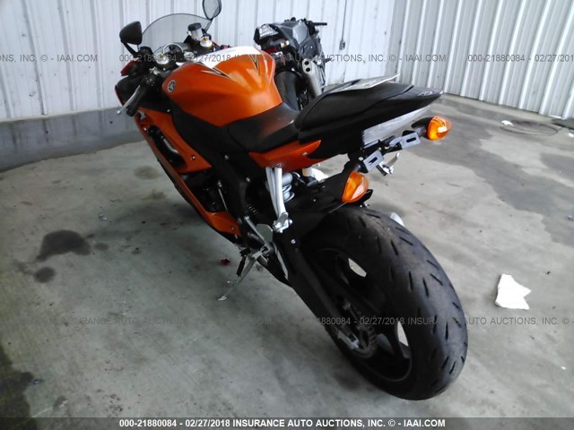 JYARJ16E99A011174 - 2009 YAMAHA YZFR6 ORANGE photo 3