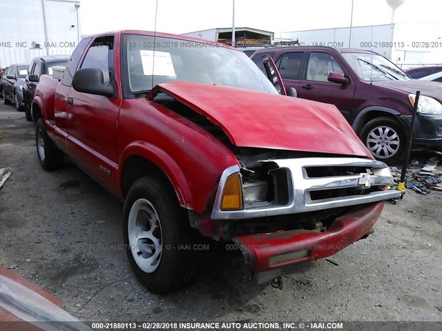 1GCCS19X9V8103911 - 1997 CHEVROLET S TRUCK S10 RED photo 1