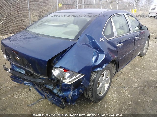 2G1WT55K469416410 - 2006 CHEVROLET IMPALA LT BLUE photo 4