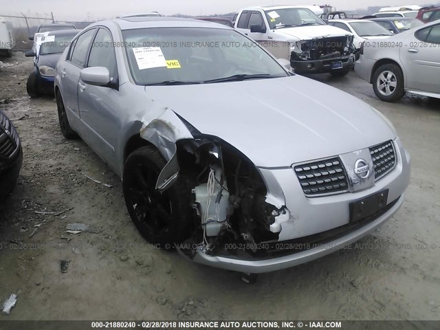 1N4BA41E26C837840 - 2006 NISSAN MAXIMA SE/SL SILVER photo 1