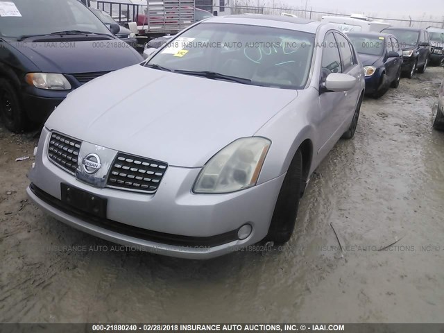 1N4BA41E26C837840 - 2006 NISSAN MAXIMA SE/SL SILVER photo 2