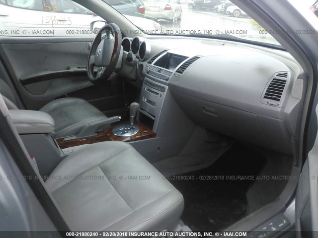 1N4BA41E26C837840 - 2006 NISSAN MAXIMA SE/SL SILVER photo 5