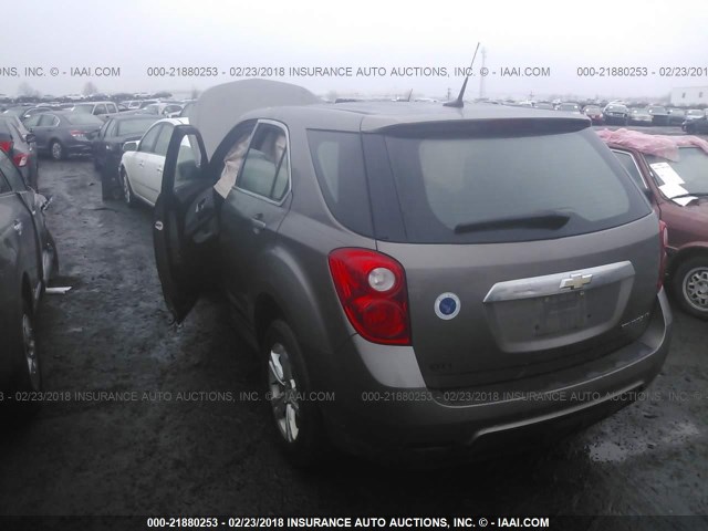 2CNALBEW5A6257194 - 2010 CHEVROLET EQUINOX LS BROWN photo 3