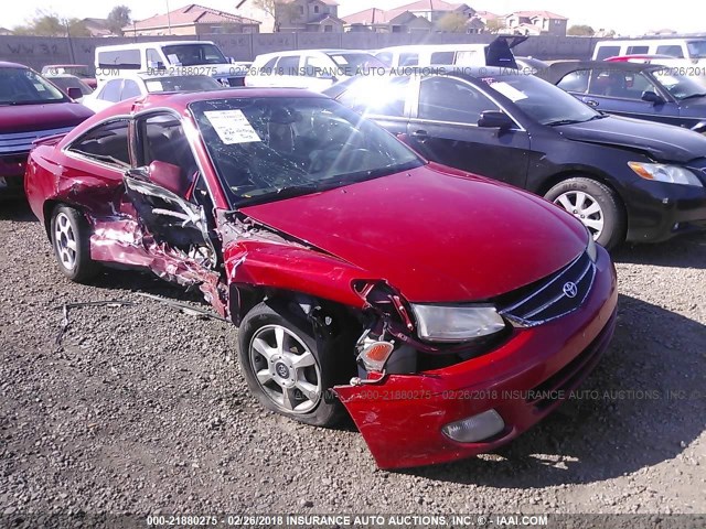 2T1CF28P61C537083 - 2001 TOYOTA CAMRY SOLARA SE/SLE RED photo 1