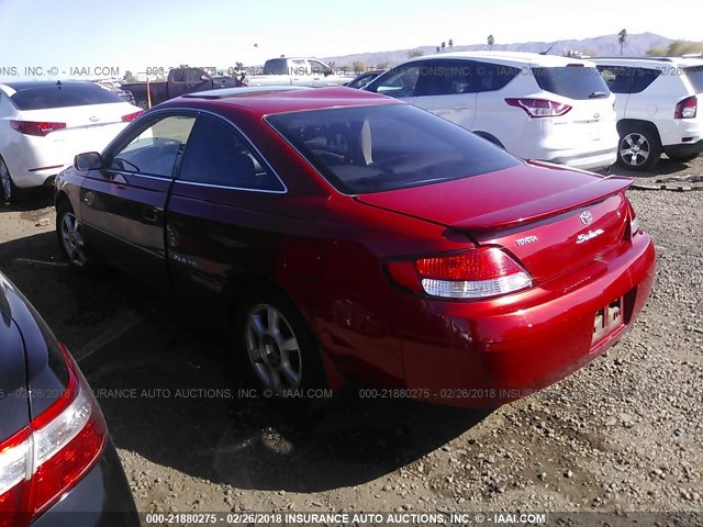 2T1CF28P61C537083 - 2001 TOYOTA CAMRY SOLARA SE/SLE წითელი ფოტო 3