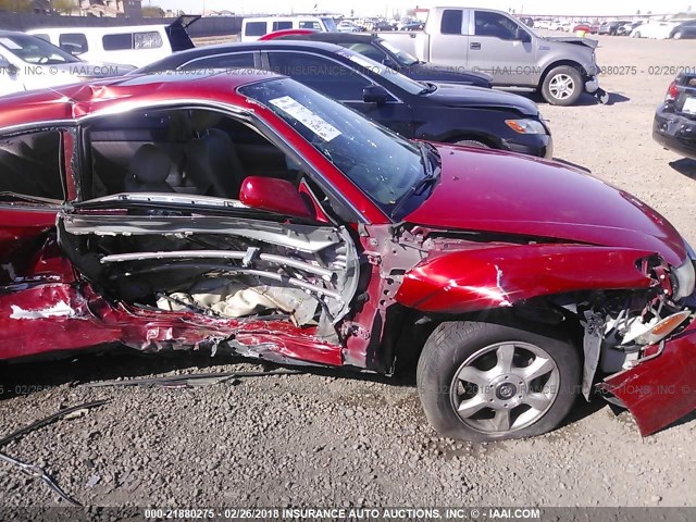 2T1CF28P61C537083 - 2001 TOYOTA CAMRY SOLARA SE/SLE წითელი ფოტო 6