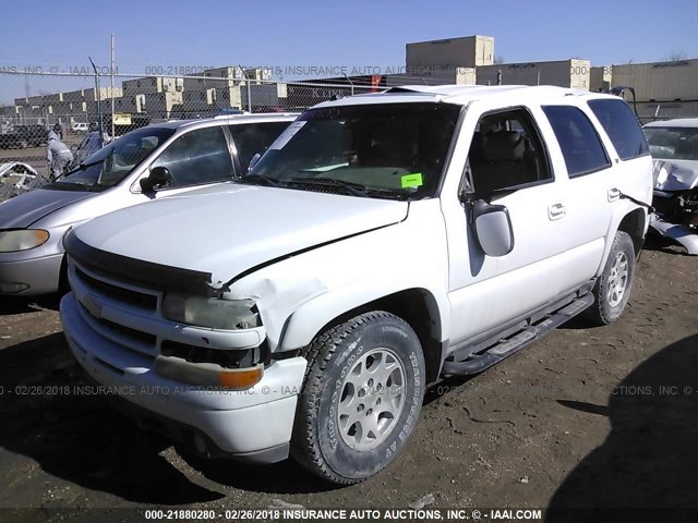 1GNEK13Z84R307554 - 2004 CHEVROLET TAHOE K1500 WHITE photo 2