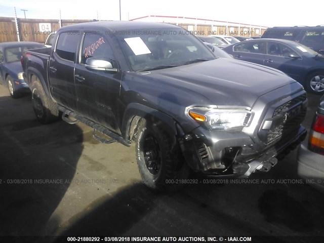3TMCZ5AN2HM087886 - 2017 TOYOTA TACOMA DBL CAB/SR/TRDSPT/OR/PRO ნაცრისფერი ფოტო 1