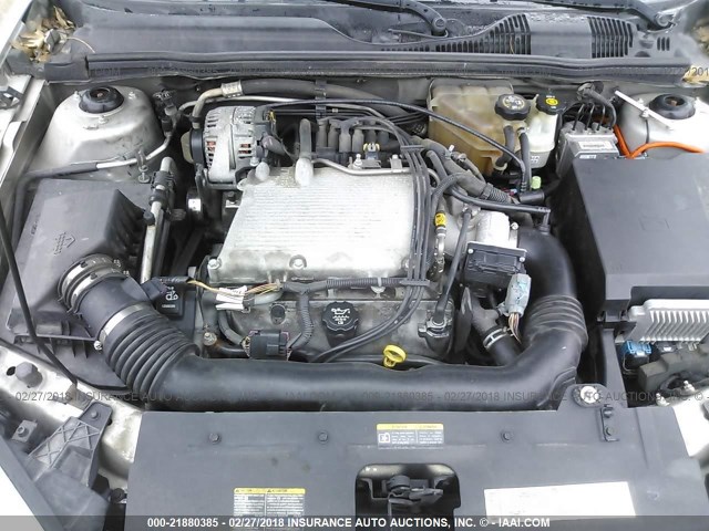 1G1ZT54895F166834 - 2005 CHEVROLET MALIBU LS ვერცხლისფერი ფოტო 10