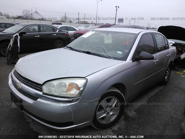 1G1ZT54895F166834 - 2005 CHEVROLET MALIBU LS ვერცხლისფერი ფოტო 2