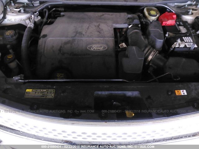 1FMHK8F85BGA94696 - 2011 FORD EXPLORER LIMITED 白色 照片 10