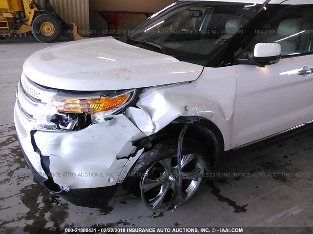 1FMHK8F85BGA94696 - 2011 FORD EXPLORER LIMITED 白色 照片 6