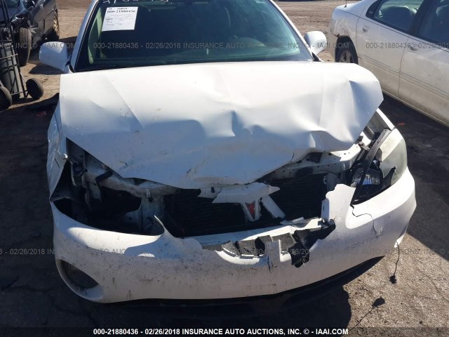 2G2WP552061281599 - 2006 PONTIAC GRAND PRIX WHITE photo 6