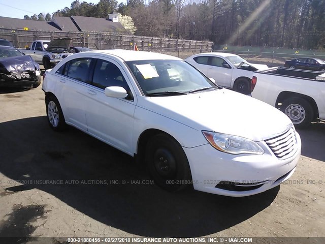 1C3CCBABXCN222623 - 2012 CHRYSLER 200 LX WHITE photo 1