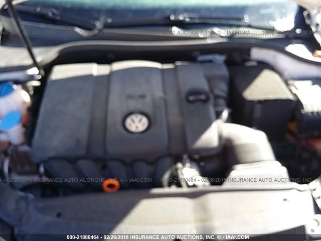 WVWAB7AJ2BW336537 - 2011 VOLKSWAGEN GOLF WHITE photo 10