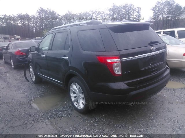 1FM5K7D82EGB32390 - 2014 FORD EXPLORER XLT BROWN photo 3