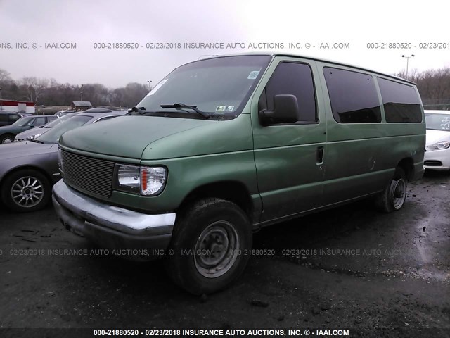 1FBNE31LX7DA42524 - 2007 FORD ECONOLINE E350 SUPER DUTY WAGON GREEN photo 2