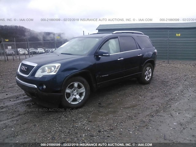 1GKER23738J164630 - 2008 GMC ACADIA SLT-1 Темно-синій фото 2