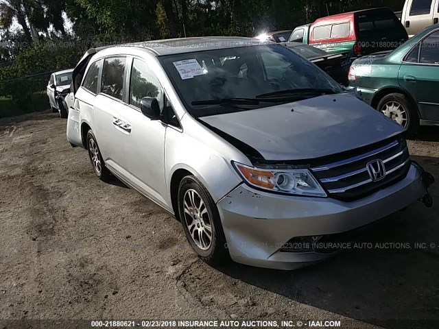 5FNRL5H64DB037547 - 2013 HONDA ODYSSEY EXL ვერცხლისფერი ფოტო 1