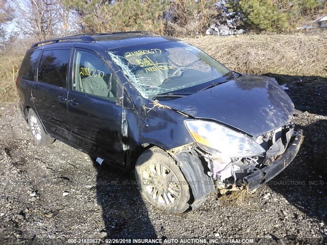 5TDZK22C89S235194 - 2009 TOYOTA SIENNA XLE/XLE LIMITED BLUE photo 1