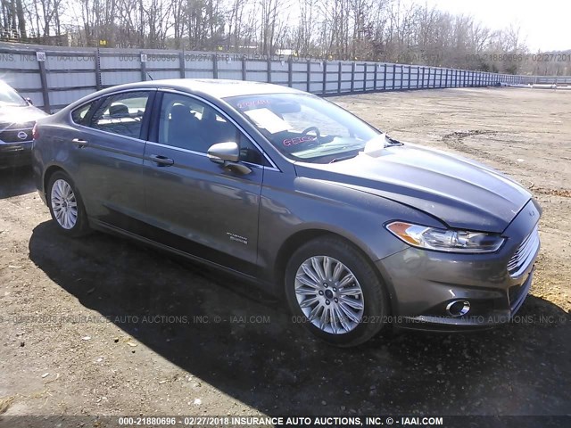 3FA6P0PU1ER326241 - 2014 FORD FUSION SE PHEV GRAY photo 1