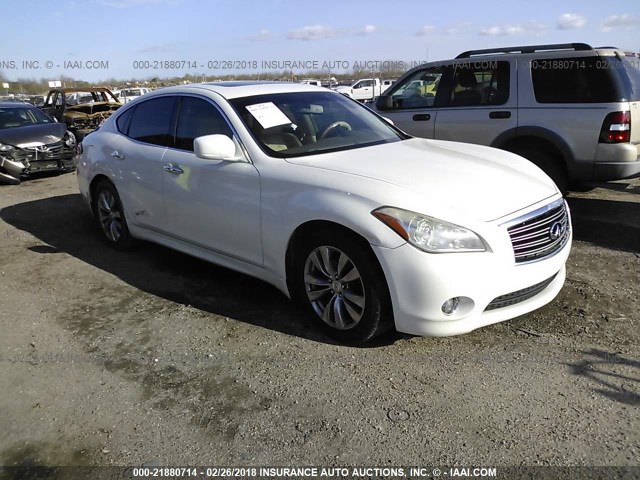 JN1BY1AP2BM324911 - 2011 INFINITI M37 WHITE photo 1