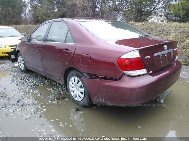 4T1BE32K66U129089 - 2006 TOYOTA CAMRY LE/XLE/SE Қызыл фото 3