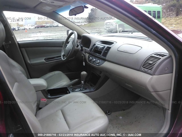4T1BE32K66U129089 - 2006 TOYOTA CAMRY LE/XLE/SE Қызыл фото 5