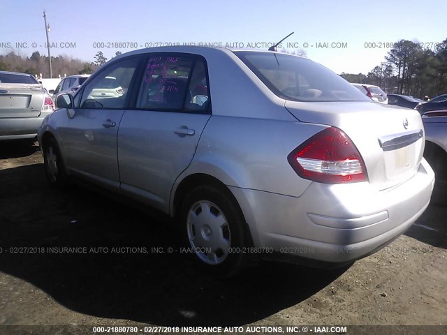 3N1BC11E39L449093 - 2009 NISSAN VERSA S/SL SILVER photo 3