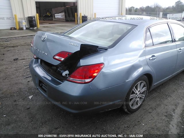 4T1BK36BX6U105610 - 2006 TOYOTA AVALON XL/XLS/TOURING/LIMITED Light Blue photo 6